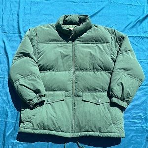 Eddie Bauer 90s vintage Goose Down puffer Jacket Green size L